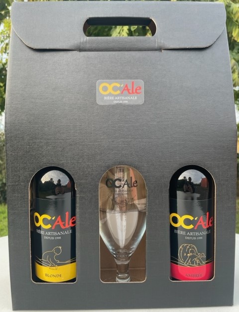 Coffret 2 bouteilles 50cl et verre